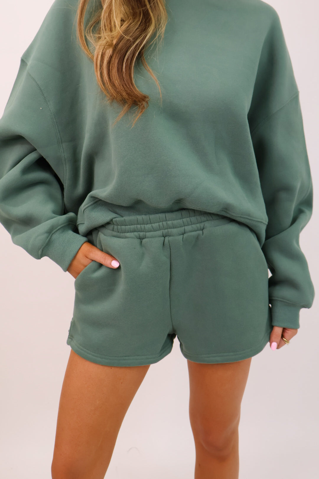 Moda Boutique Sweatshirt and Shorts Set