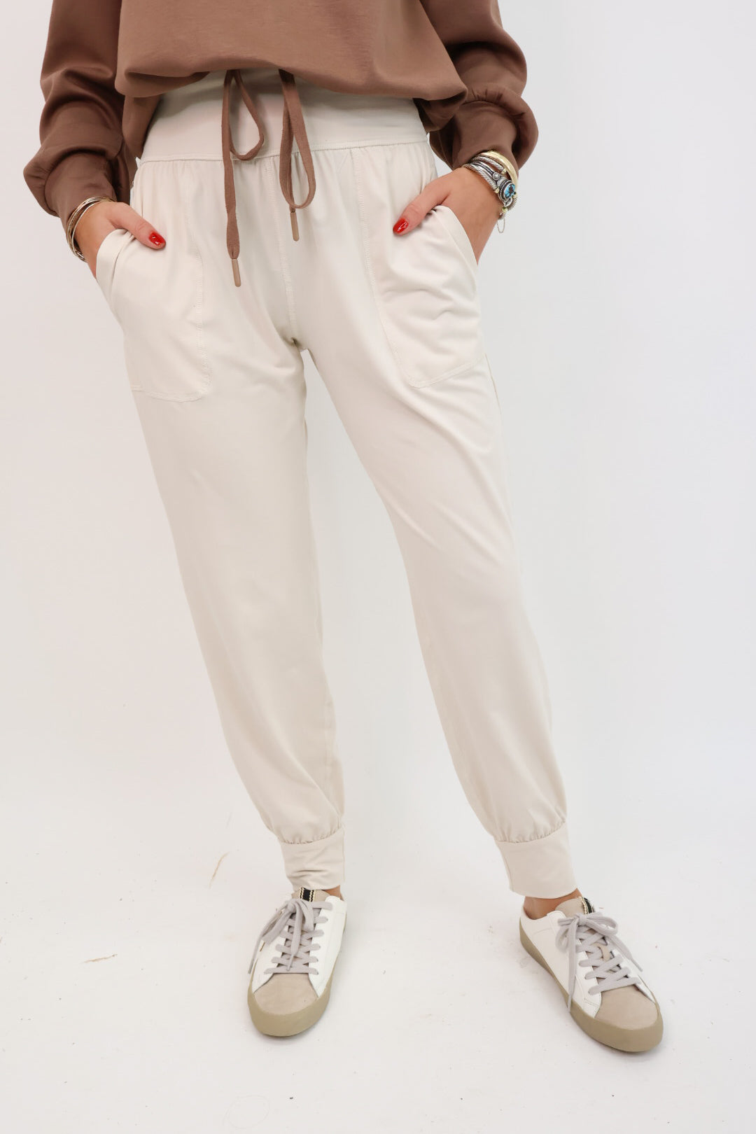 Casual Joggers Cream