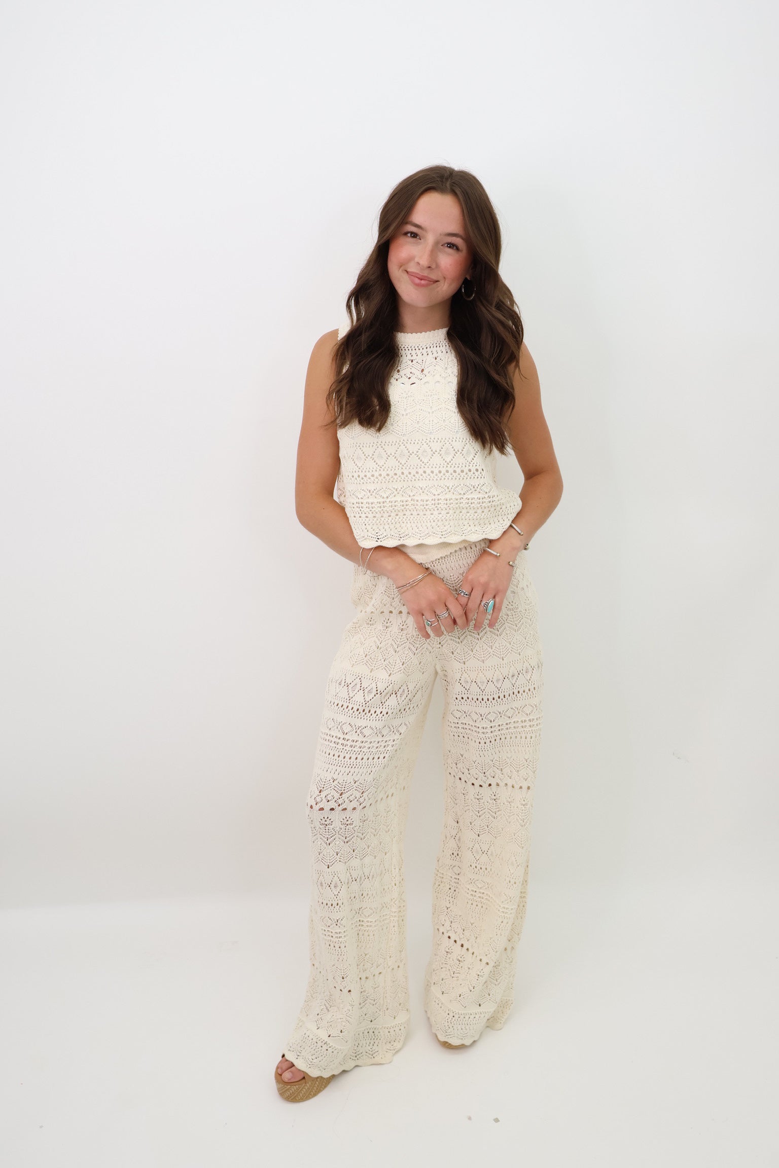 Crochet Pants Set Moda Boutique